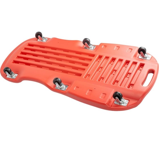 Лежак пластиковый подкатной Rockforce на 6-ти колесах RF-TRH6808B(52771)