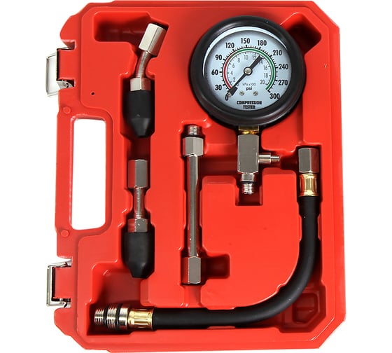 Бензиновый компрессометр с двумя адаптерами Car-Tool CT-N0103