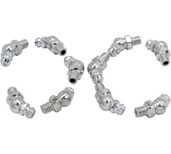 Пресс-масленка Forsage 6мм угловая (45град.), комплект 10 шт. F-GN-01-45-6MM(57018)