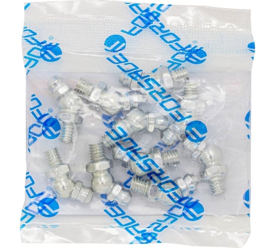 Пресс-масленка Forsage 6мм угловая (45град.), комплект 10 шт. F-GN-01-45-6MM(57018)