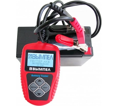 Тестер АКБ Вымпел ВА 102 для мото, 12в АКБ, русский язык 3127