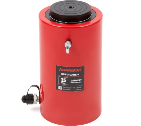 Телескопический гидравлический домкрат (гидроцилиндр), 3 ступени, 102/45/15 т, ход штока 510 мм Harrison HRH-CY0201510