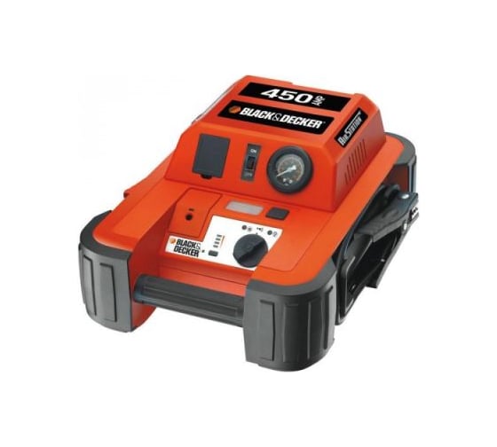 Пуско-зарядное устройство + компрессор с манометром Black+DECKER BDJS450I