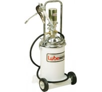 Пневматический солидолонагнетатель насос Lubeworks 50:1, с емкостью 13кг., шланг 2м. и пис POP013