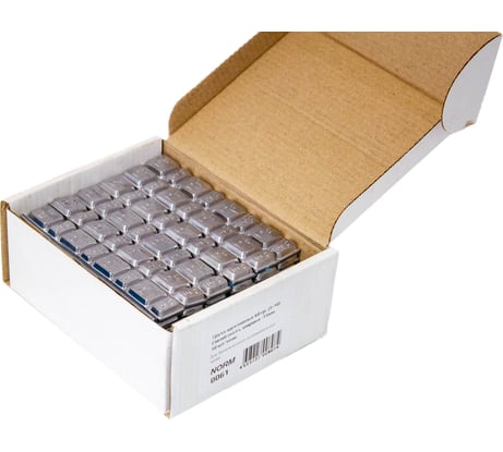 Адгезивные свинцовые грузики NORM 60гр 5-10 ширина 15мм, 50 шт/упак 0061