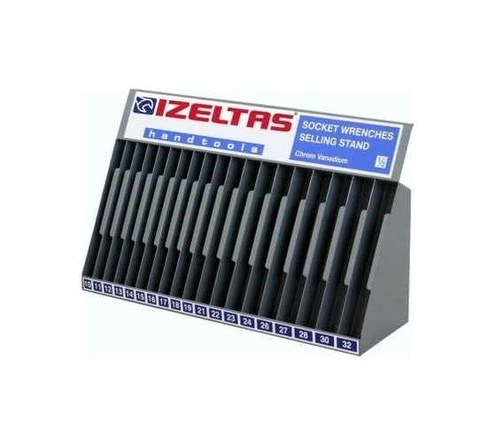 Стенд металлический IZELTAS для торцевых головок 1/2" 6-гран.10-32мм 1113316100/13000000853 1113316100