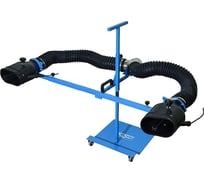 Стойка с неопреновыми наконечниками Trommelberg d200x100 мм, под двойной выхлоп, шланг 100 мм CA90010201D