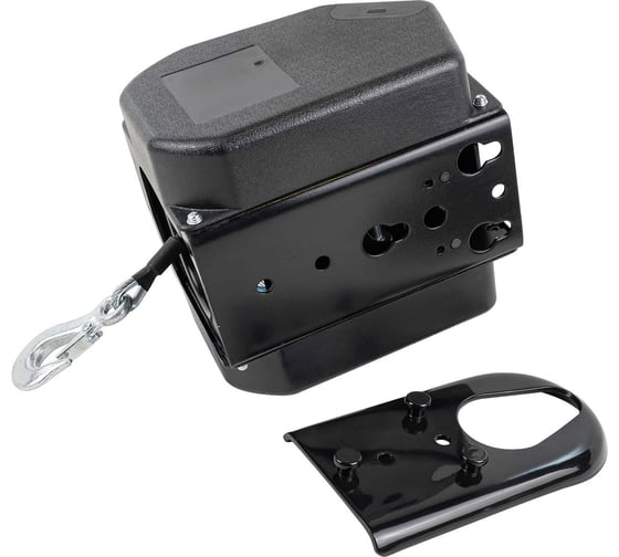 Лебедка электрическая автомобильная Rockforce 12В, 300W, 900кг (крепление за "фаркоп", стальной трос-10м) RF-TRC9202 BIG(16940)