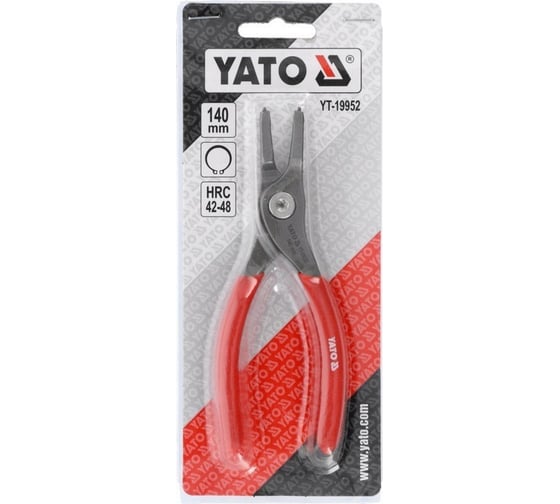 Плоскогубцы YATO SEGERA 140 мм, прямые наружные, рабочий диапазон 10-25 мм YT-19952