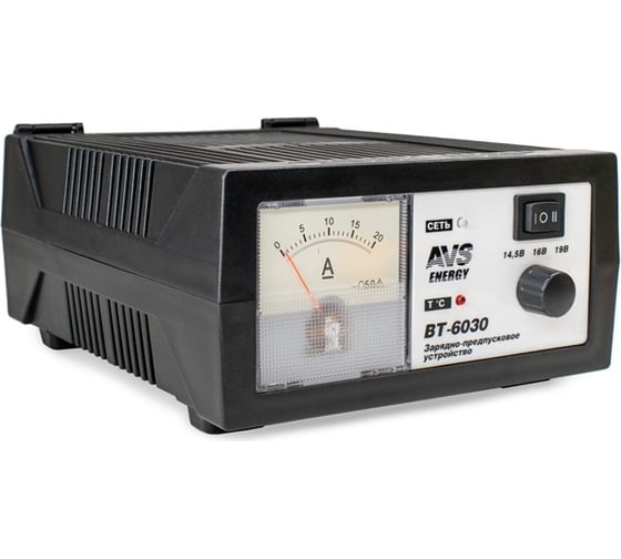 Зарядное устройство для автомобильного аккумулятора AVS BT-6030 (20A) 12V A78866S