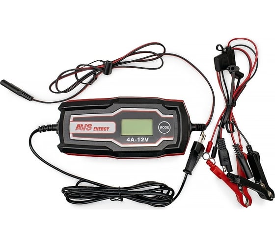 Зарядное устройство для автомобильного аккумулятора AVS BT-4S (4A, 51W) 12V A07314S