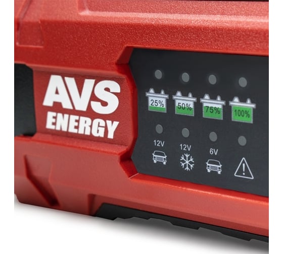 Зарядное устройство для автомобильного аккумулятора AVS BT-2S (2A, 25W) 6/12V A07313S