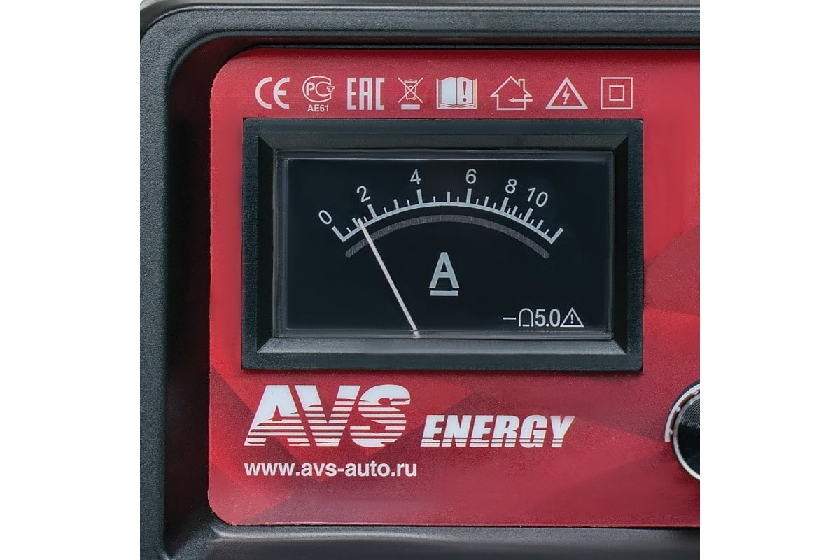 Зарядное устройство для автомобильного аккумулятора AVS BT-6025 (10A) 6/12V  43722 - выгодная цена, отзывы, характеристики, фото - купить в Москве и РФ