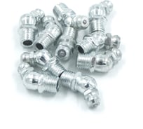 Угловая пресс-масленка (тавотница) 45°, М8х1, оцинкованная сталь, упак. 10 шт Harrison TPS-TVT45M8ZN (10)