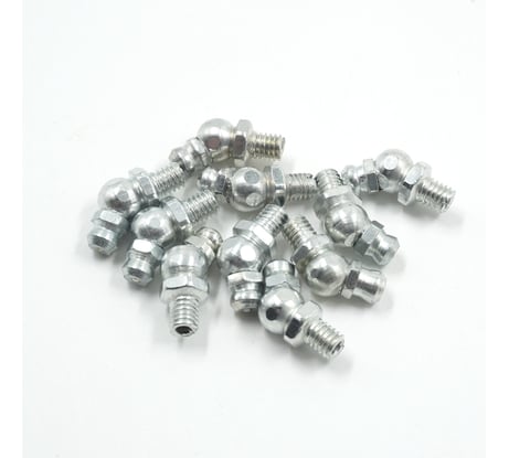 Угловая пресс-масленка (тавотница) 45°, М6х1, оцинкованная сталь, упак. 10 шт Harrison TPS-TVT45M6ZN (10)