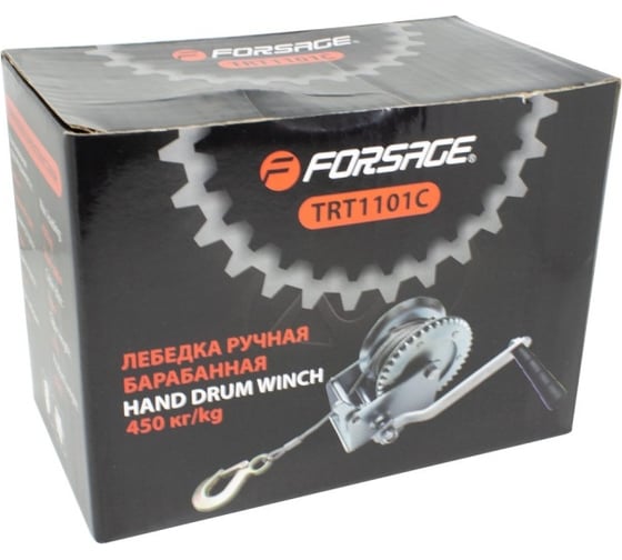 Ручная лебедка Forsage барабанная, 450кг F-TRT1101C(16902)