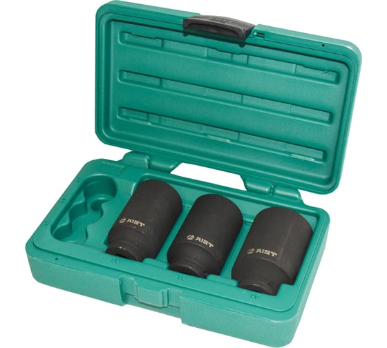 Набор головок глубоких ударных 12-гранных 1/2"DR, 30, 32, 36 мм 3 предмета для ступичных гаек 4508203K AIST 00-00026474