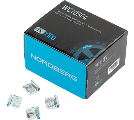 Грузики балансировочные для стальных дисков NORDBERG Fe 10 г, 100 шт. WC10SF4
