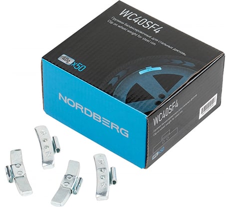 Грузики балансировочные для стальных дисков NORDBERG Fe 40 г, 50 шт. WC40SF4