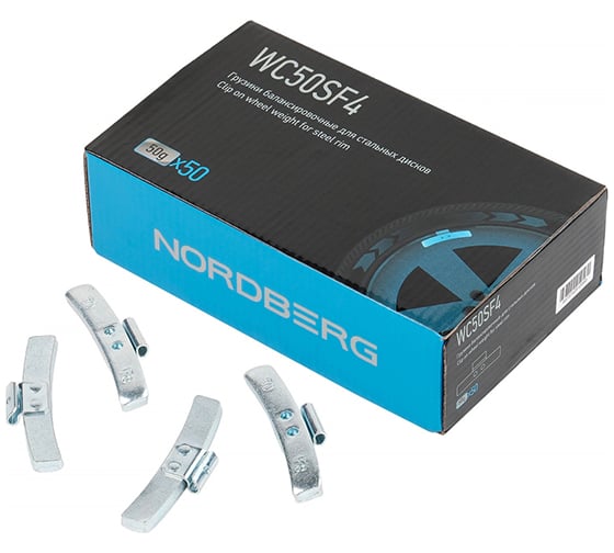 Грузики балансировочные для стальных дисков NORDBERG Fe 50 г, 50 шт. WC50SF4 1