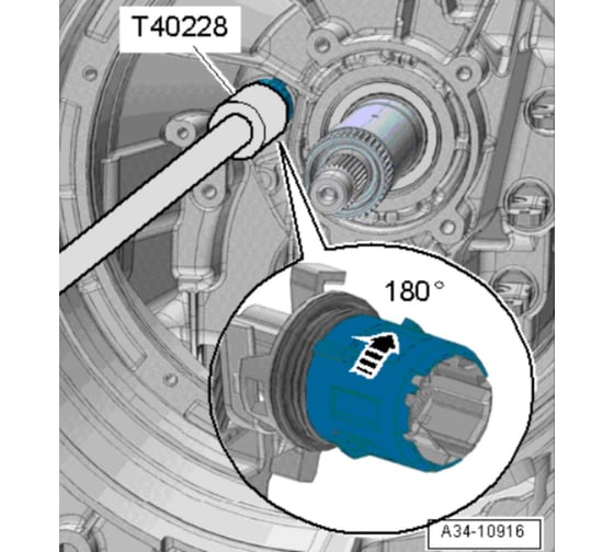 Головка разъема на модуле датчиков T40228 Car-Tool CT-B1715