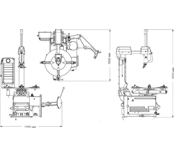Легковой шиномонтажный станок HOFMANN Monty 3300 Racing SmartSpeed GP 0У-00012748