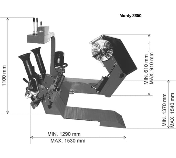 Грузовой шиномонтажный станок HOFMANN Monty 3650 0У-00000359