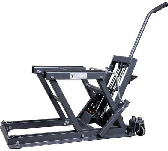 Домкрат для мотоциклов KraftWell г/п 680 кг, г/п 680 кг, цвет серый, подъем до 400 мм KRWMJ5