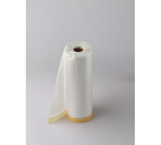 Маскировочная пленка со скотчем TILFLEX HDPE (Masking film with tape) 140cm_25m 8 мкм 1 рулон TL13