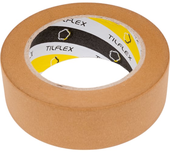 Маскирующая лента (скотч) TILFLEX коричневая, устойчивая к УФ, водостойкая, 120 С, 38mm_50m TL12