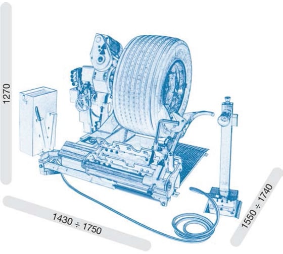 Грузовой шиномонтажный станок GIULIANO S557 0У-00002947