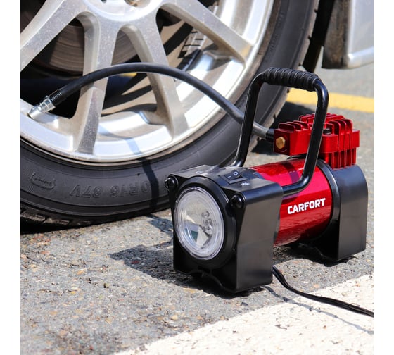 Компрессор Carfort а/м Force -55 12v. 15Amp, 55 л/мин, с фонарем 63756