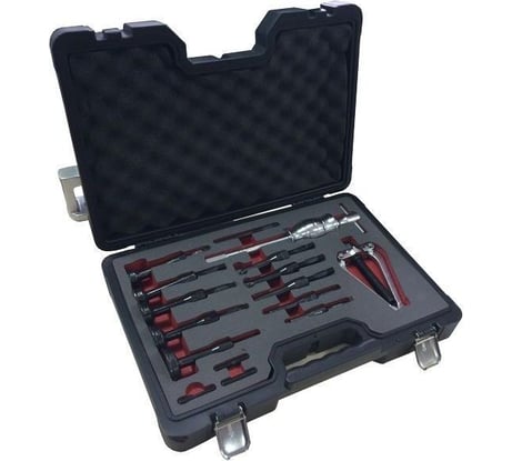 Набор съемников внутренних подшипников цанговый с обратным молотком Forsage 16пр. (8-58мм), в кейсе Premium F-915T1D-