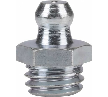 Пресс-масленка прямая оц. H1 M8x1,25, комплект 10 шт., оцинкованная сталь, Европейский стандарт DIN71412, MasloSmenka 010104-10