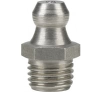 Пресс-масленка прямая нерж. H1 M8x1, комплект 100 шт.,нержавеющая сталь AISI304, Европейский стандарт DIN71412, MasloSmenka 010702-100