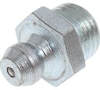 Пресс-масленка прямая оц. H1 R1/8"BSPT, комплект 100 шт., оцинкованная сталь, Европейский стандарт DIN71412, MasloSmenka 010108-100