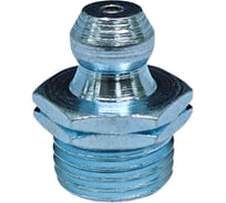 Пресс-масленка прямая оц. H1 R1/8"BSPT, комплект 100 шт., оцинкованная сталь, Европейский стандарт DIN71412, MasloSmenka 010108-100