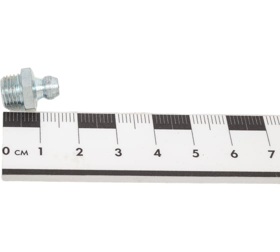 Пресс-масленка прямая оц. H1 R1/8"BSPT, комплект 100 шт., оцинкованная сталь, Европейский стандарт DIN71412, MasloSmenka 010108-100