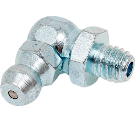 Пресс-масленка угловая оц. H3 M6x1 комплект 10 шт., оцинкованная сталь, Европейский стандарт DIN71412, MasloSmenka 010301-10