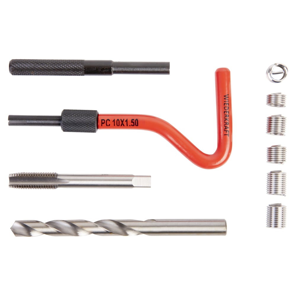 Набор для восстановления резьбы WIEDERKRAFT M10x1.5 16 предметов WDK ...