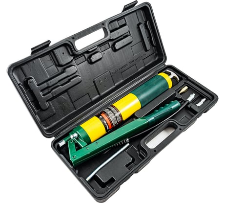 Двухштоковый воздушно-плунжерный шприц для смазки TopAuto 500 мл, в кейсе TA-8137