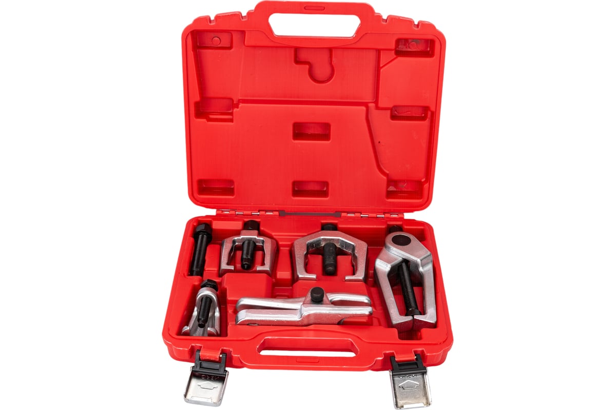 Набор съемников шаровых опор и наконечников рулевых тяг в кейсе ЭВРИКА ...