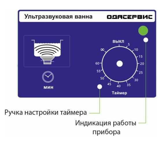 Ультразвуковая ванна с таймером, 3 л ОДА Сервис ODA-MS30