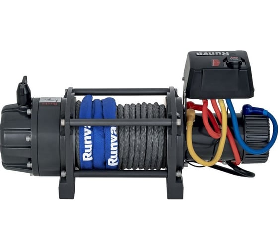 Электрическая лебёдка Runva 12V 18000 lbs влагозащищенная, синтетический трос EWB18000SSR