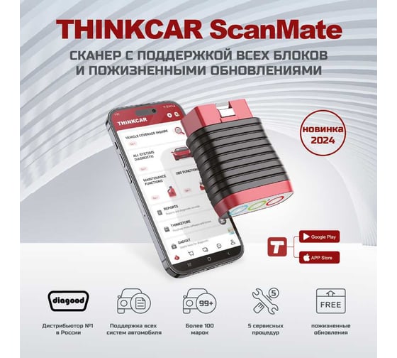 Диагностический сканер THINKCAR ScanMate для легковых автомобилей 3.02.01.0012