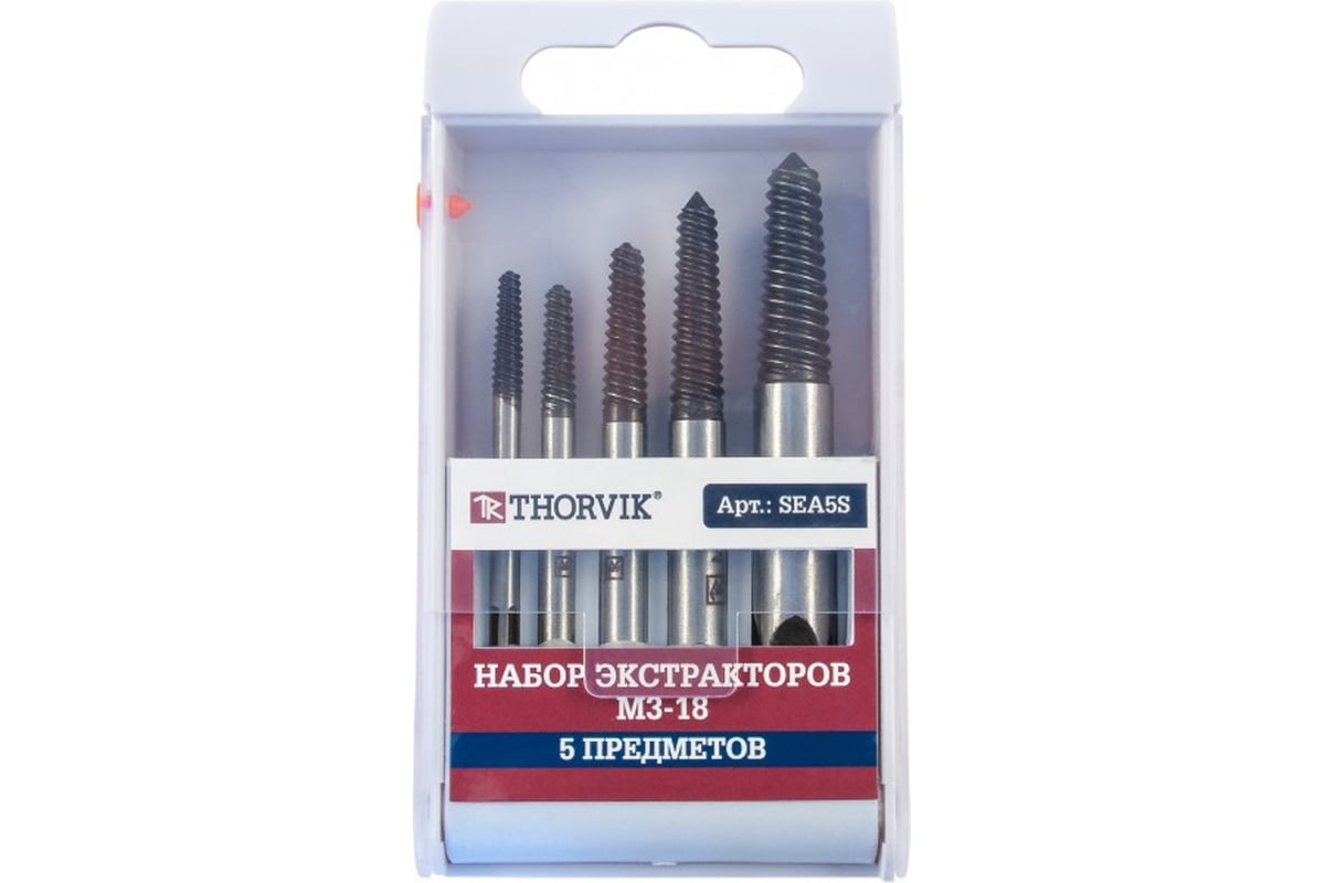Набор экстракторов Thorvik М3-18, 5 предметов SEA5S 52877 052877 ...
