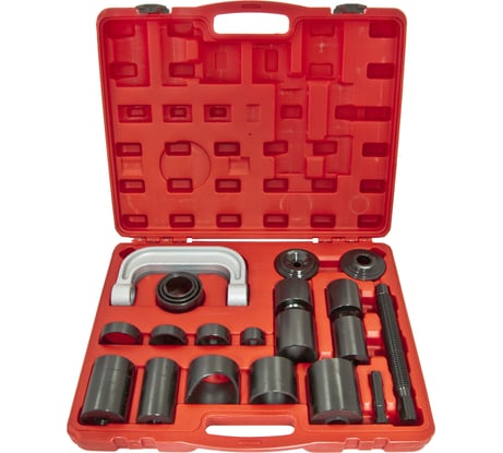 Съемник сайлентблоков и подшипников с набором оправок 21 пр, в кейсе Эврика ER-86805 806508