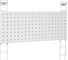 Перфорированная навесная панель ESSE 500x220 мм, металлик PG-23 3