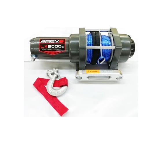 Лебедка для квадроцикла 4REVO H3000 lbs, 12В, с синтетическим тросом 4R-W302B