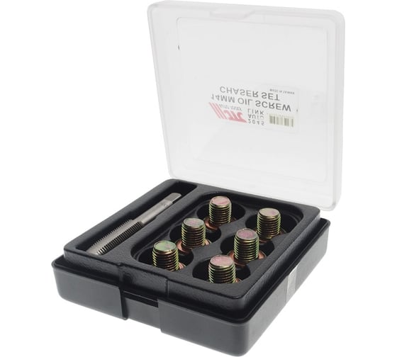 Набор для ремонта резьбы маслосливных отверстий JTC 14мм в боксе JTC-2045 1